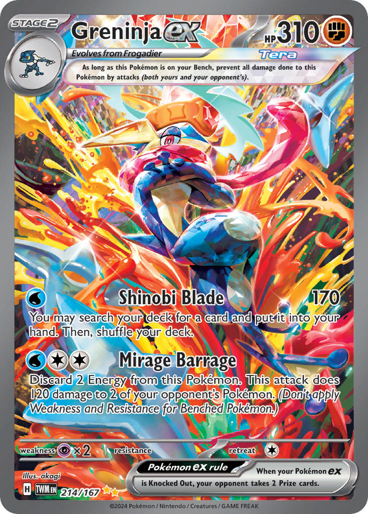 Greninja ex Twilight Masquerade 214/167
